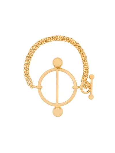 Jw Anderson Disc Bracelet In Gold