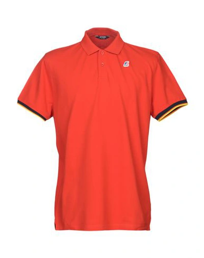 K-way Polo Shirts In Red