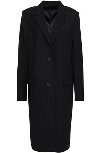 Helmut Lang Woman Wool-blend Twill Coat Black