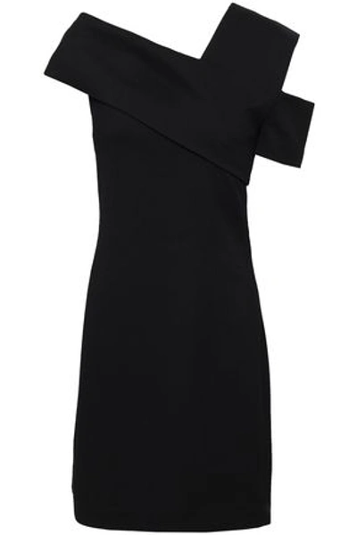 Helmut Lang Woman Wool-blend Neoprene Mini Dress Black