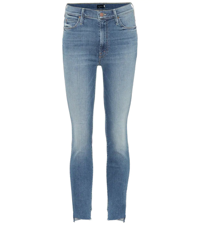 Mother The Stunner Cropped Mid-rise Skinny Jeans In Walking On Coals