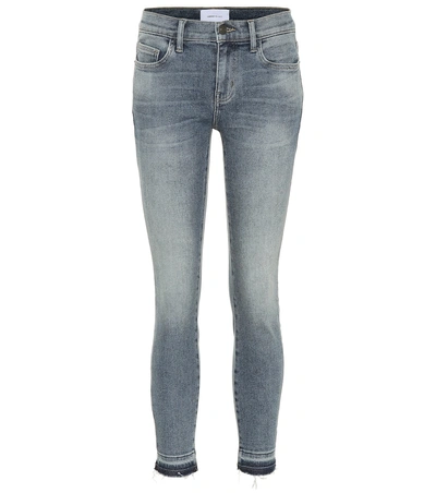 Current Elliott The Stiletto Mid-rise Skinny Jeans In Blue