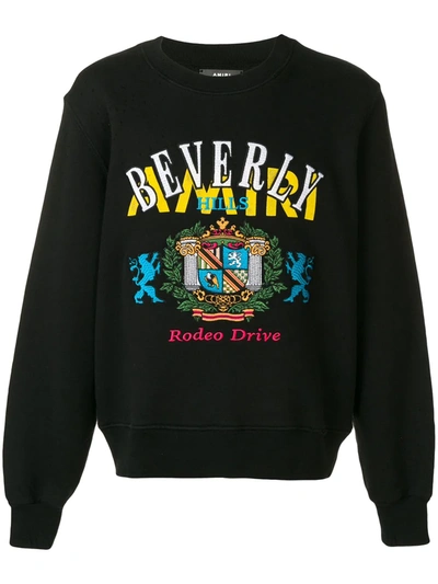 Amiri Men's Beverly Hills Rodeo Drive Graphic Sweatshirt In Black