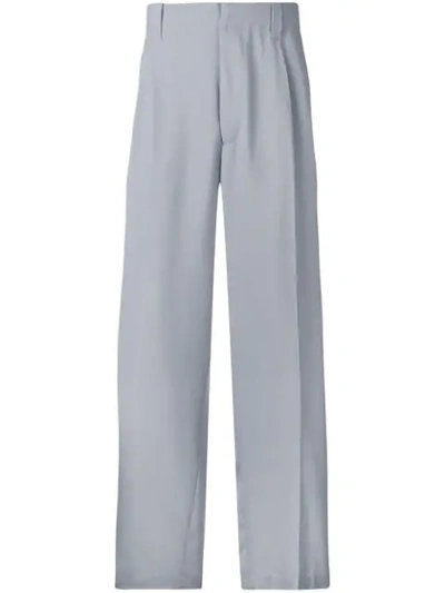 Marni Loose High Waist Trousers In Grey