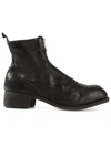 Guidi Front Zip Boots In Black