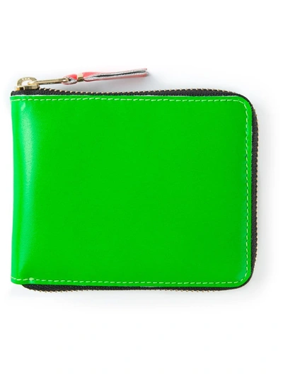 Comme Des Garçons 'super Fluo' Wallet In Green