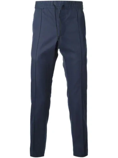 Valentino Straight Leg Trousers In Blue