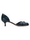 Sarah Chofakian Leather Pumps In Blue