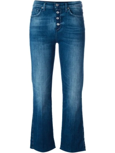 7 For All Mankind Flared Jeans In Blue