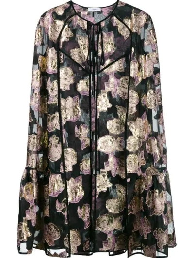 Erdem 'angela' Poncho In Black