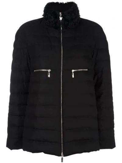Moncler High Neck Puffer Jacket In 999