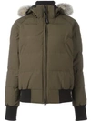 Canada Goose Hooded Padded Jacket In Green
