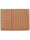 Bottega Veneta Woven Cardholder - Neutrals