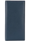 Valextra Vertical Wallet In Blue