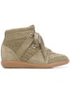 Isabel Marant Bobby Wedge Sneakers In Neutrals