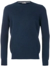 Barba Napoli Crew Neck Sweater In Black