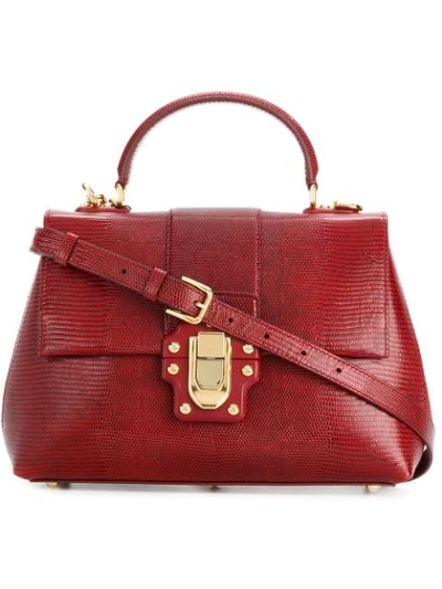 Dolce & Gabbana Lucia Shoulder Bag In Red