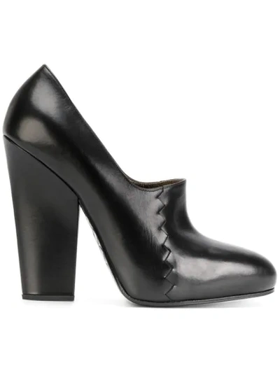 Bottega Veneta Block Heel Pumps In Black