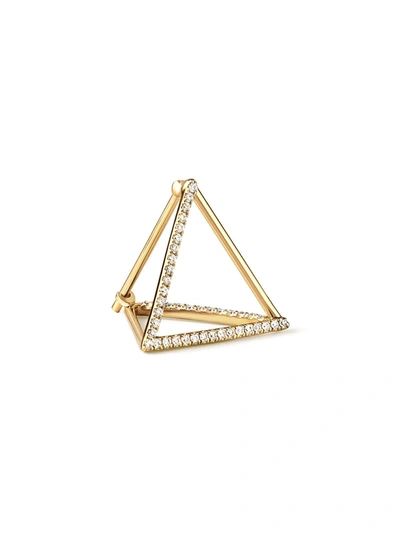 Shihara Diamond Triangle Earring 15 (03) In Metallic