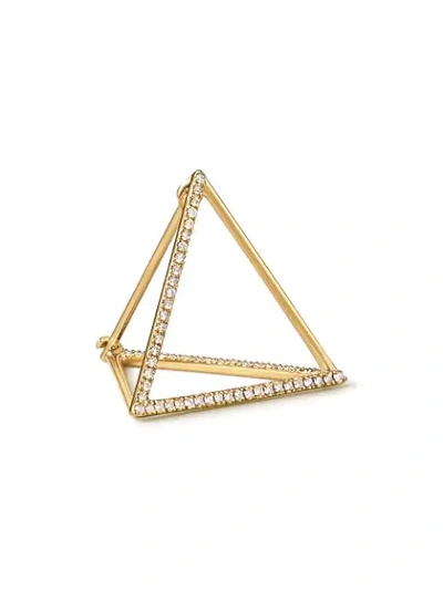 Shihara Diamond Triangle Earring 20 (03) In Metallic