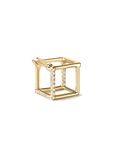 Shihara Diamond Square Earring 7 (02) In Metallic