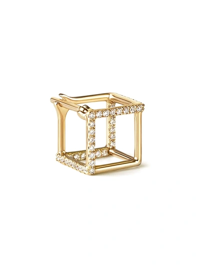 Shihara Diamond Square Earring 7 (03) In Metallic