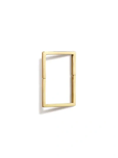 Shihara Women's 18k Yellow Gold Square Form Single Earring 15