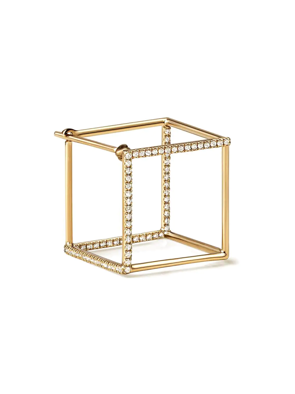 Shihara Diamond Square Earring 7 (03) - Metallic