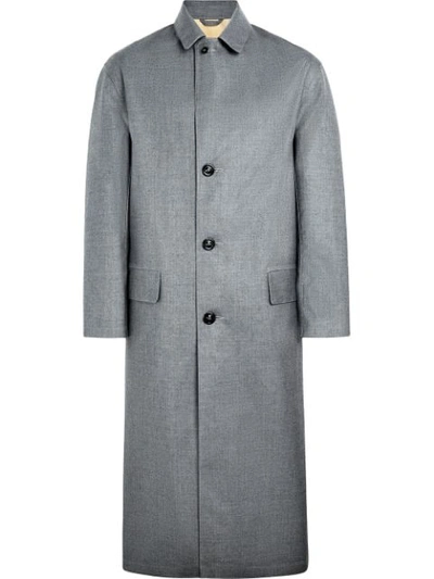Mackintosh Grey Bonded Wool Décortiqué Back Coat