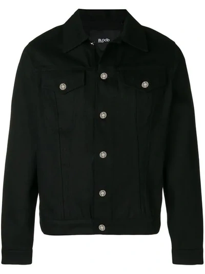 Blood Brother Logo Embroidered Shirt Jacket In Black
