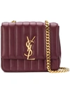 Saint Laurent Medium Vicky Chain Bag In Red