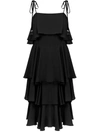 Olympiah Primosole Midi Dress In Black