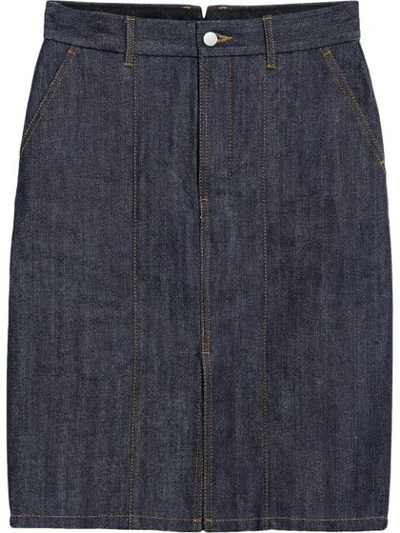 Mackintosh Dark Indigo Denim Skirt D-wsk001 In Blue