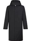 Mackintosh Black Storm System Wool Thindown Hooded Coat Gm