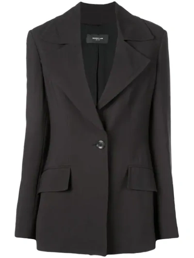 Derek Lam Elongated Cady Blazer In Black