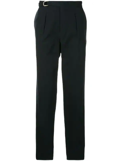 Tomorrowland Belted Tapered Trousers In Black