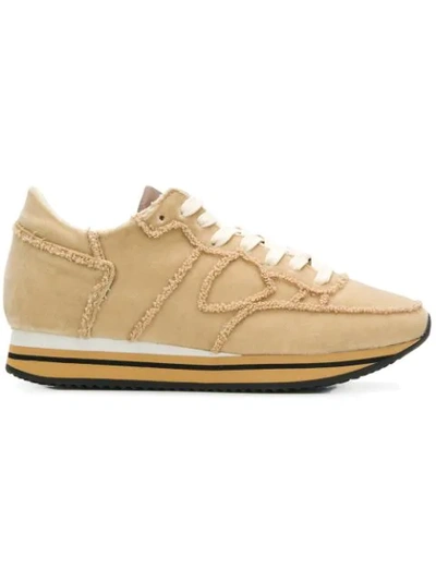 Philippe Model Tropez Higher Trainers In Neutrals
