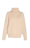 Joseph Cosy Wool-blend Turtleneck Sweater In Brown