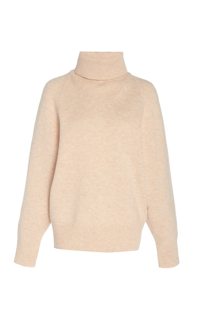 Joseph Cosy Wool-blend Turtleneck Sweater In Brown