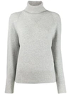 Joseph Cosy Wool-blend Turtleneck Sweater In Grey