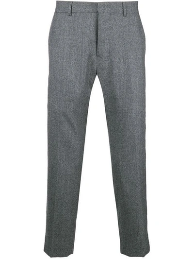 Ami Alexandre Mattiussi Carrot Fit Cropped Trousers In Grey