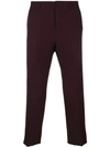 Ami Alexandre Mattiussi Cropped Trousers In Pink