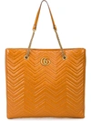 Gucci Gg Marmont Matelassé Large Tote In Orange