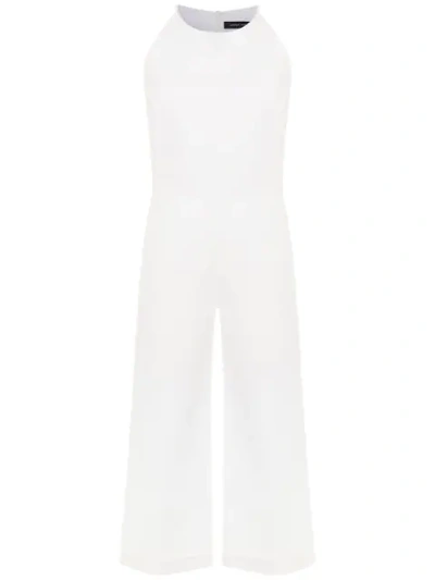 Andrea Marques Panelled Cachecoeur Jumpsuit In White