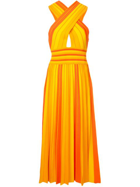 carolina herrera orange dress