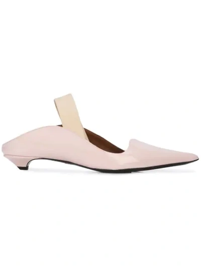 Proenza Schouler Slingback Wave Pumps In Pink