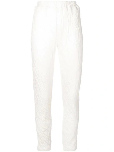 Mansur Gavriel Wavy Jersey Elastic Pant In Neutrals