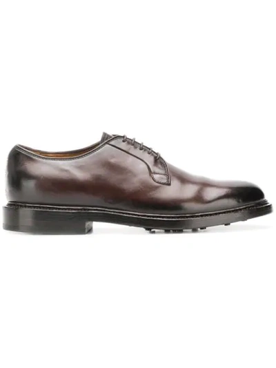 Officine Creative Stanford Derby Shoes In Brown
