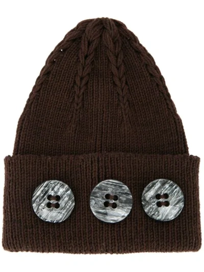 0711 Gstaad Beanie In Brown