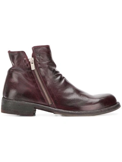 Officine Creative Legrand Boots In Red